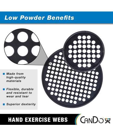 CanDo Power-Web Hand Grip Trainer - Black X-Heavy Strengthener - 17 cm Diameter - Buy Online on GoSupps.com