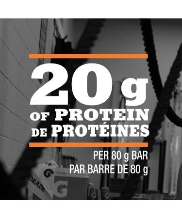 Gatorade Whey Protein Bar - Chocolate Caramel Flavour Multi-Pack 12 Bars 960 g (Pack of 4) - Buy Online on GoSupps.com