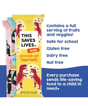 This Saves Lives Kids' Snack Bars (Variety Pack  0.88 Ounce (Pack of 15)) Variety Pack 0.88 Ounce (Pack of 15) - Buy Online on GoSupps.com