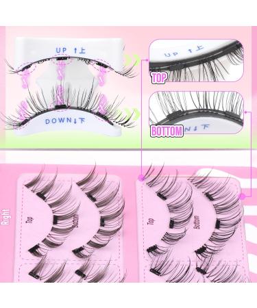 Buy Magnetic Eyelashes Kit - Natural Wispy No Glue - 2 Pairs with Applicator - Easy Wear False Lashes - Buy Online on GoSupps.com