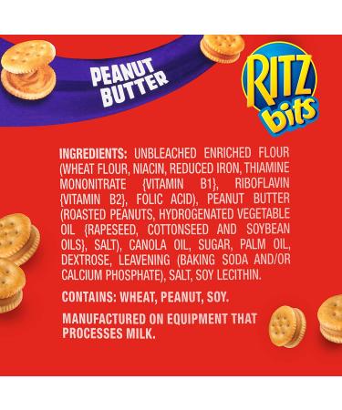 RITZ Bits Peanut Butter Sandwich Crackers 8.8 oz Pack of 12 - 8.8 Ounce (Pack of 12) - Buy Online on GoSupps.com