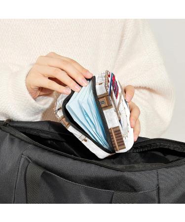 Buy Women's Bonds Storage Pockets Stillpad Holder London Landmark Portable Period Kit Bag | Chic & Stylish Feminine Product Bag - Buy Online on GoSupps.com