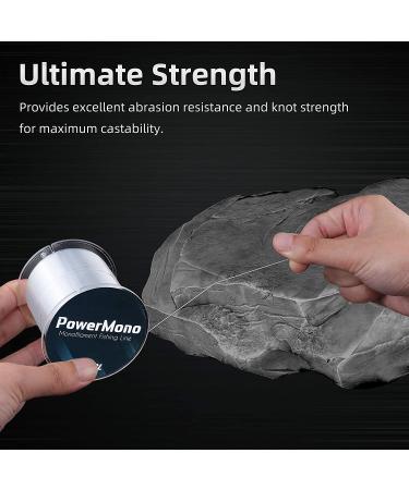RUNCL PowerMono Fishing Line 300Yds Clear 6LB - Ultimate Strength Monofilament Line Shock Absorber Knot Friendly for Mono Fishing - Buy Online on GoSupps.com