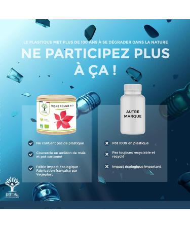 Vigne rouge Bio - Compl ment alimentaire Bioptimal - Jambes Lourdes Peau Saine Circulation Sanguine H morro des - 300 mg de Feuille de Vigne x g lule - Made in France - Certifi Ecocert - 60 g lules 60 unit (Lot de 1) - Buy Online on GoSupps.com