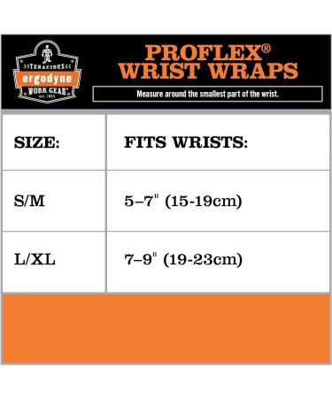 Ergodyne ProFlex 420 Wrist Wrap with Thumb Loop - Black Small/Medium for Enhanced Support | International Shipping Available - Buy Online on GoSupps.com