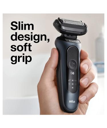 Braun Series 6 6075cc Electric Foil Shaver for Men | Wet & Dry Shave with Beard Trimmer | Clean & Charge SmartCare Center | Rechargeable Waterproof Razor in Black - Includes Leather Travel Case - Buy Online on GoSupps.com