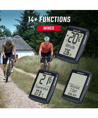 Sigma Sport BC 14.0 Bicycle Computer | Multi-Function Bike Computer for Mountain Tours | Easy to Use with Large Buttons & Clear Display - Buy Online on GoSupps.com