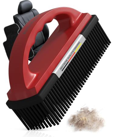 ALCLEAR 9519 Animal Hair Brush - Effortlessly Remove Pet Hair from Car Upholstery & Carpets - Red - Buy Online on GoSupps.com