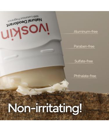 Natural Deodorant 72 Hour Odor Control | Aluminum Free Deodorant For Women and Men Non-Toxic Sandalwood & Musk Scent 1.76 oz - Buy Online on GoSupps.com