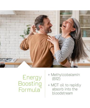 Irwin Naturals One-Per-Day Mega B-12 1,500mcg High Potency Methylcobalamin Vitamin - Fast Enhanced Absorption with MCT + Asian Ginseng - Natural Energy Boost - 60 Liquid Softgels (Pack of 2) - Buy Online on GoSupps.com