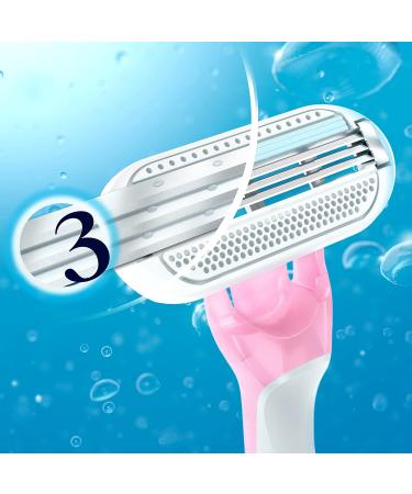 Gillette Venus Sensitive Disposable Razors for Women with Sensitive Skin Delivers Close Shave with Comfort 15 Count (Pack of 1) - Buy Online on GoSupps.com