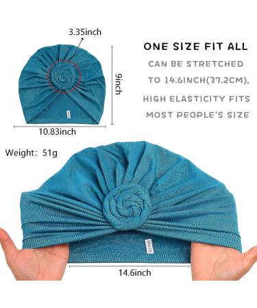 WKJHO Purple Women Turban Hat Head Wraps - 6 Pieces Twist Knot Pre-Tied Bonnet Turbans for Women - Buy Online on GoSupps.com