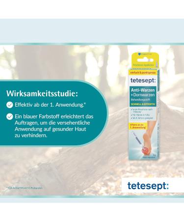 Tetesept Anti-Warts Treatment Pen - Fast & Effective Wart Removal for Hands & Feet - 2g - Buy Online on GoSupps.com