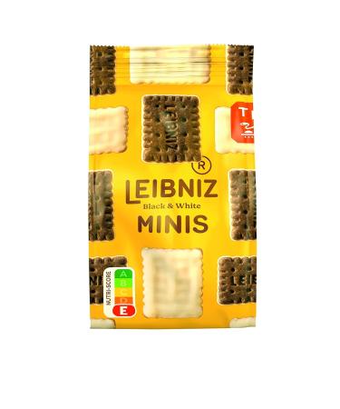 Buy Leibniz Minis Black & White - Crispy Cocoa Biscuits with White Chocolate | 12 Pack (125g each) - International Shipping - Buy Online on GoSupps.com