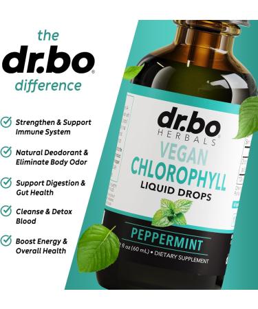 Chlorophyll Liquid Drops - Vegan Body Detox Supplement for Energy & Immune Support | Natural Odor Cleanse & Deodorizing | 2 oz - Buy Online on GoSupps.com