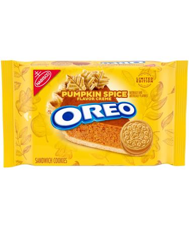OREO Pumpkin Spice Sandwich Cookies, Limited Edition, 12.2 oz Pumpkin Spice 12.2 Ounce (Pack of 1)