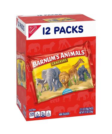 Barnum's Original Animal Crackers 12 Snack Packs - Delicious & Convenient Snacking Option - Buy Online on GoSupps.com