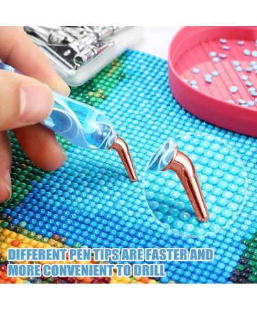 ZYNERY Diamond Painting Pens Kit - 40 PCS with Stainless Steel Tips and Clay Diamond Art Pens - Rose Gold DIY Craft Tools - Buy Online on GoSupps.com