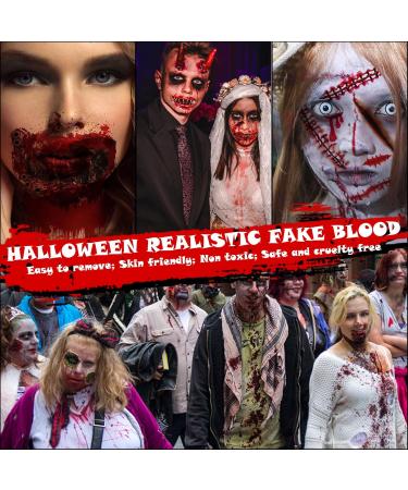 Best Halloween Fake Blood Makeup Set | Dripping & Coagulated Blood for Cosplay & Dress Up - Buy Online on GoSupps.com