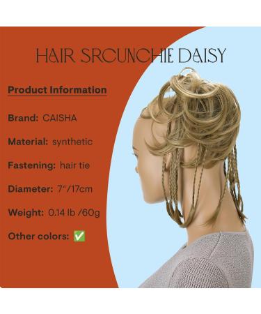 CAISHA XXL Hair Part Hair Tie - Daisy Dutt Updos with Braided Wavy Synthetic Fiber Heat-Resistant Medium Blonde (DM17cm) - Shop Internationally - Buy Online on GoSupps.com