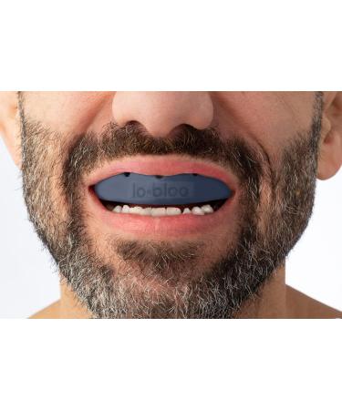 LOBLOO Dual Density Mouthguard for Sports | MMA Hockey Football Rugby | All Ages (14+) | Marine Blue - Buy Online on GoSupps.com