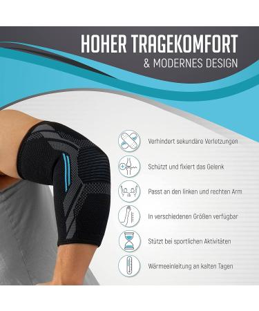 Kinetic Evolution Elbow Bandage for Men & Women | Sport Compression & Pain Relief | Breathable Stabilized Support for Tennis Volleyball Golf & More - Buy Online on GoSupps.com