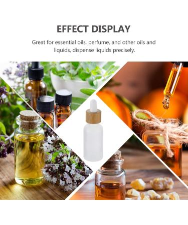 Refillable Glass Perfume Bottle Set - 4 Eco-Friendly Bamboo Lid Containers for Travel & Cosmetics | Essence Beings - Buy Online on GoSupps.com