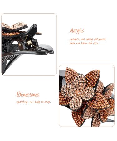 Haisheng 5-Piece Rhinestone Flower Hair Clips - Vintage Slipproof Hair Gripper & Pearl Hair Jewelry for Women & Girls - Perfect for Weddings & Styling - Buy Online on GoSupps.com