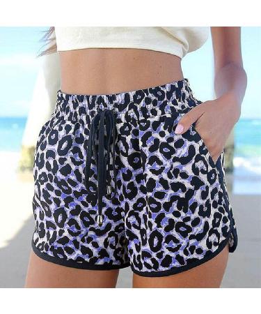 Women's Running Shorts with Pockets | Tummy Control | Soft Cotton Lounge Shorts - Dark Blue, X-Large - Buy Online on GoSupps.com