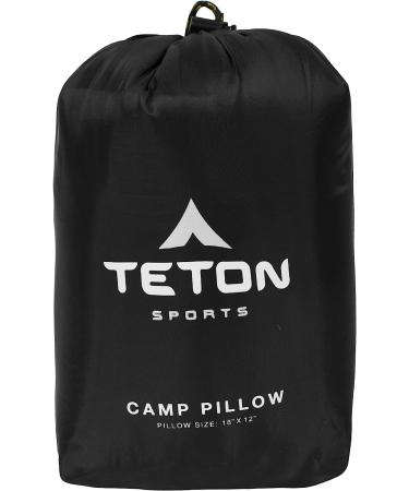 TETON Sports Camp Pillow - Travel, Camping, Backpacking - Washable, Black - Buy Online on GoSupps.com