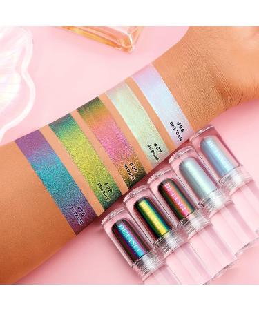 DE'LANCI Liquid Duochrome Eyeshadow - Intense Metallic Blue Makeup (06 UNICORN) - Buy Online on GoSupps.com