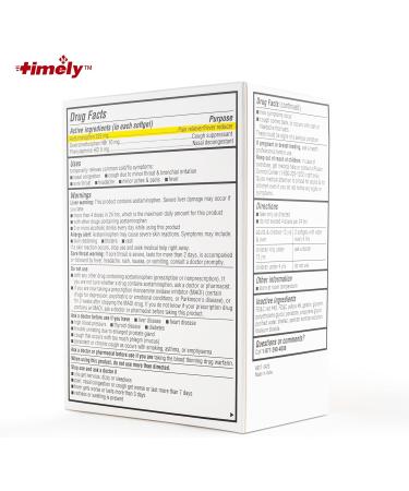 Buy TIME-CAP LABS Timely Daytime Cold & Flu Medicine - 48 Softgels Vicks DayQuil Comparisons Cough Suppressant Nasal Decongestant Pain Reliever - Fast International Shipping - Buy Online on GoSupps.com