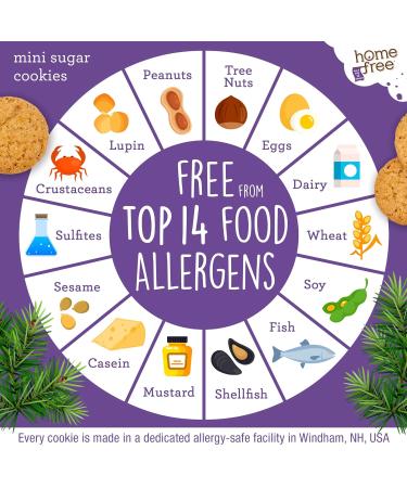 Homefree Gluten Free Mini Cookies - Trusted Holiday Sugar Treats 5 Ounce - Buy Online on GoSupps.com