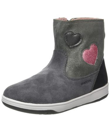 Geox Baby Girls B New Flick F Trainers 6 UK Child Dk Grey