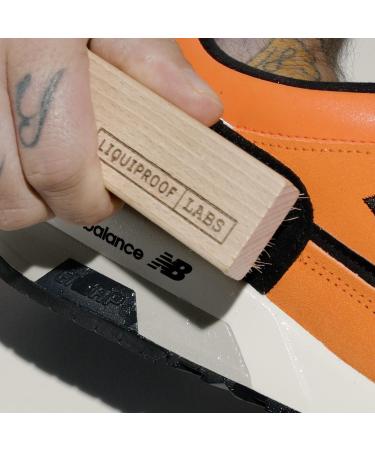 Liquiproof LABS Premium Vegetable Fibre Brush for applying our protector and shoe cleaning. 100% vegan. Natural bristles. For shoes trainers sneakers. - Buy Online on GoSupps.com