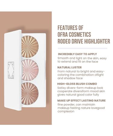 Ofra Cosmetics Rodeo Drive Highlighter - Champagne Highlighter Palette, Vegan Formula - Buy Online on GoSupps.com
