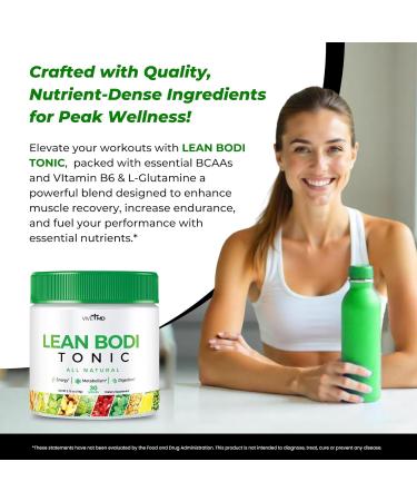 Nagano Lean Bodi Tonic Powder | All-Natural Formula with Vitamin B6 & BCAA for Strength & Metabolism | 3-Pack | International Shipping - Buy Online on GoSupps.com