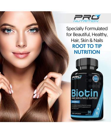Biotin Hair Growth Vitamins - Fuller Thicker Hair & Healthy Nails/Skin for Men & Women | International Shipping - Buy Online on GoSupps.com