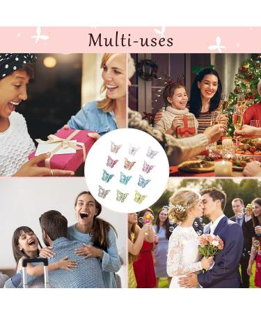 100-Piece Butterfly Hair Clips Set with Box - Mini Hair Accessories for Women in Classic Colors - Cute Girls Butterfly Clips for 90s Style (Clear) - Buy Online on GoSupps.com