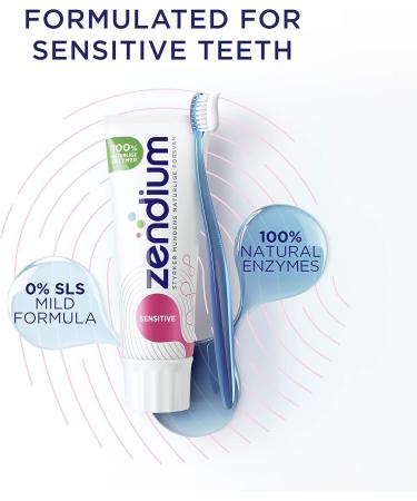 Zendium Sensitive Toothpaste 75 ml / 2.5 fl oz by Zendium - Buy Online on GoSupps.com