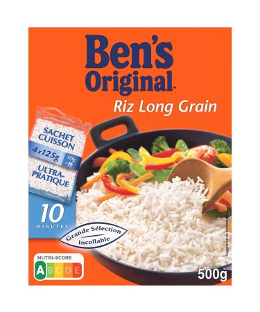 BEN'S ORIGINAL Long Grain Rice 10min 500g 4 125g Baking Bag