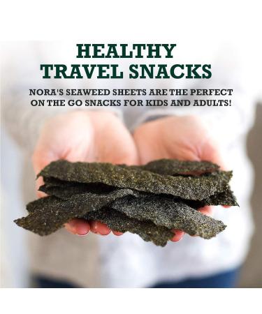Organic Roasted Seaweed Snacks - Vegan Dairy Free Nori Sheets - 12 Pack - Buy Online on GoSupps.com
