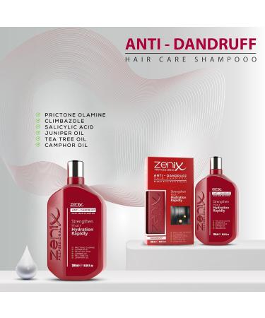 Buy Zenix Shampoo 250ml - Dermatologically Tested Prictone Olamine Climbazole Salicylic Acid & Tea Tree for All Hair Types - International Shipping Available - Buy Online on GoSupps.com