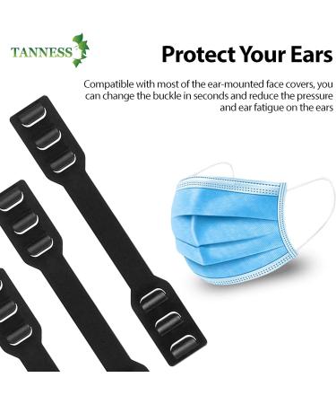 10 PCES Tanness Mask Ear Strap Extenders Extension Hooks - Adjustable Silicone Holder for Face Cover Protection - Buy Online on GoSupps.com