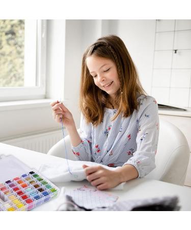 Peirich Embroidery Floss Cross Stitch Supplies Kit with Organizer Box - Perfect Gift for Halloween, Christmas, Birthday - Buy Online on GoSupps.com