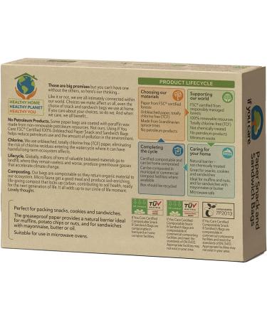 If You Care Natural Sandwich Bags - 48 Count | Eco-Friendly Snack Storage - Buy Online on GoSupps.com