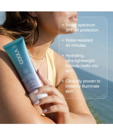 COOLA Organic Dew Good Illuminating Probiotic Serum SPF 30 | Natural Sunscreen with BlueScreen Technology for Glowing Skin - Buy Online on GoSupps.com