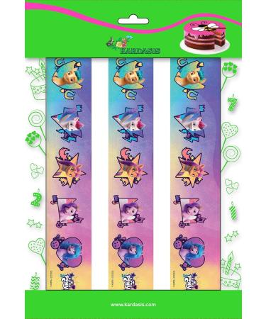 Cardasis My Little Pony Cake Decoration Set | 20cm & 3 Volume Sugar Bands & Paper Figures | Perfect for My Little Pony Theme Parties - Buy Online on GoSupps.com