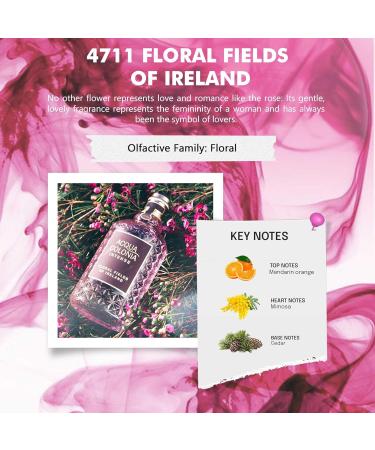 4711 Acqua Colonia Floral Fields of Ireland by Maurer & Wirtz Eau De Cologne Intense Spray (Unisex) 5.7 oz Women Floral Sandalwood Cedar Lemon 1 Count (Pack of 1) - Buy Online on GoSupps.com