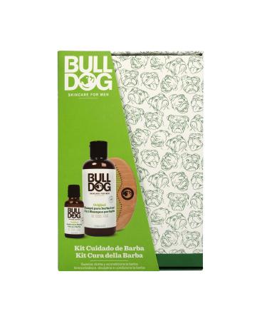 Bulldog Skincare For Men - Beardcare Kit Gift Set - Contains 1 Shaving Oil 1 2-in-1 Beard Shampoo and 1 Shaving Comb